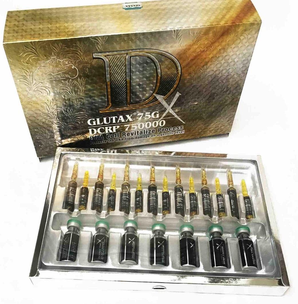 Glutax 75GX DCRP 750000 DNA Cell Revitalize 14 Sessions Injection | Healthcare Beauty